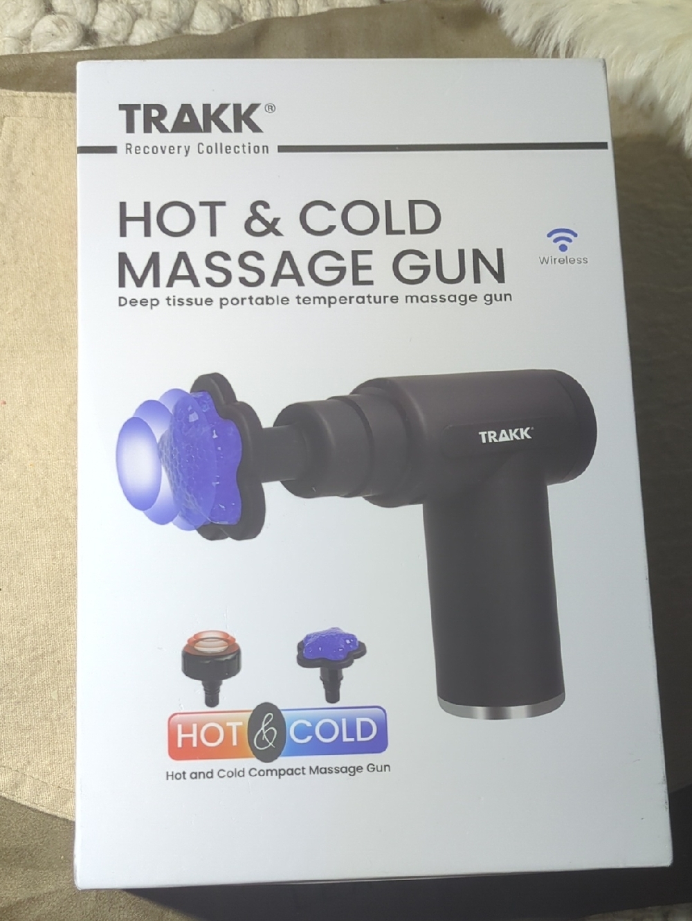 TRAKK Hot & Cold Compact Deep Tissue Portable Massage Gun - NIB NOW ONLY $40